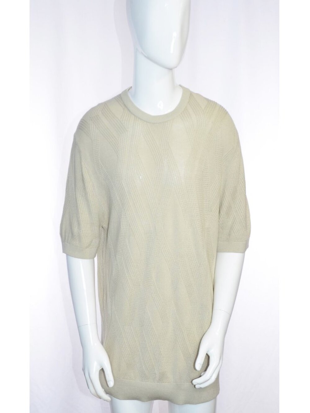 Porter & Ash Modal Blend Short Sleeve Knit Lightweight Sweater Size XL